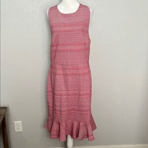 Banana Republic Cross Back Textured Dress Size 12